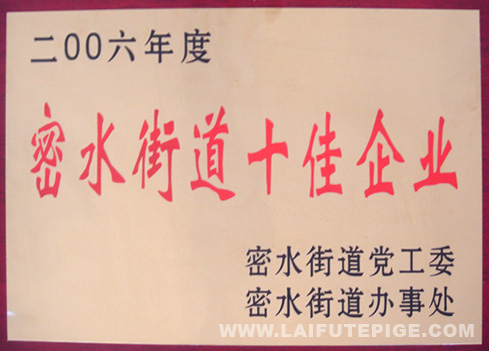 密水街道十佳企業